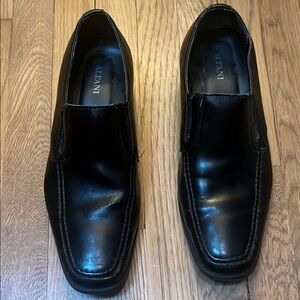 Alfani Men’s Black Leather Slip-On Loafers